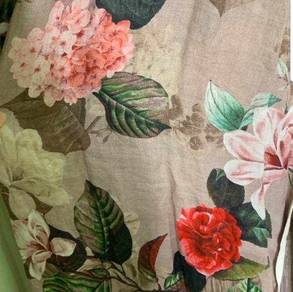 Johnny Was Kimono Wrap Hydrangea Printed Dress - Picture 6 of 16